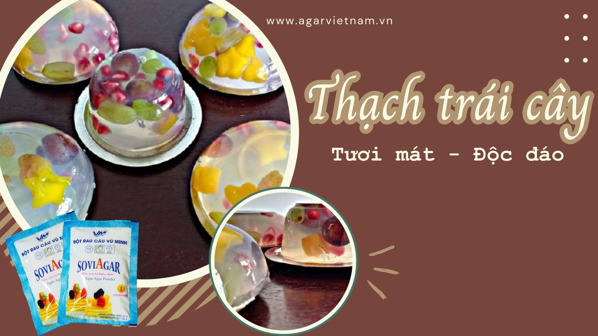 Dụ con lười ăn bằng món thạch trái cây tươi mát